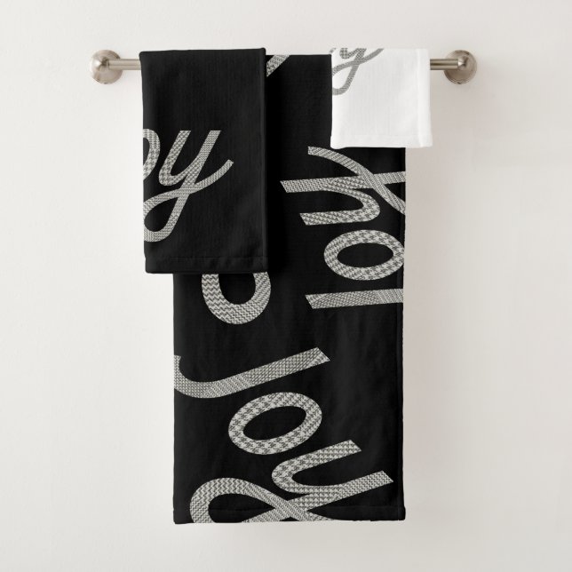 Patrón Houndstoth Joy Black and White (In situ)