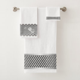 Patrón industrial plateado metálico