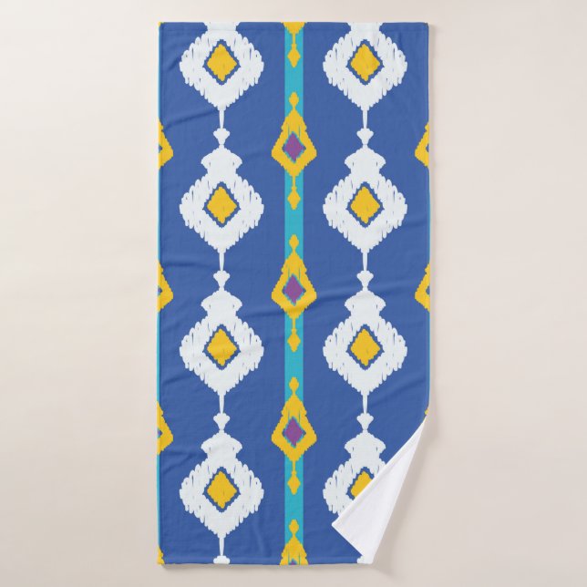 Patrón ininterrumpido de Ikat  (Toalla de baño)