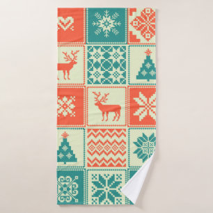 Patrón ininterrumpido de vintage navidad. Comercio
