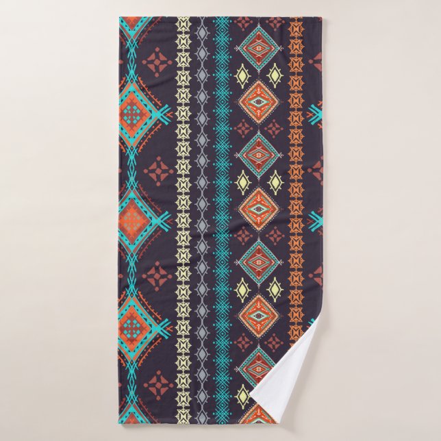 Patrón ininterrumpido étnico (Toalla de baño)