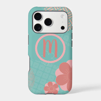 Patrón japonés con monograma personalizado