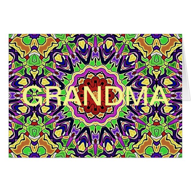 Patrón Kaleidoscopio colorido (Anverso (Horizontal))