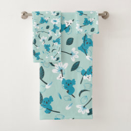 Patrón lúdico de Koala Cuta Arte Animal y Natural