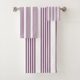 Patrón malva morado y blanco de cinco rayas