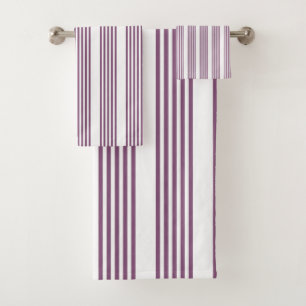 Patrón malva morado y blanco de cinco rayas