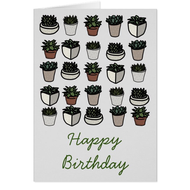 Patrón mini succulento lindo (Frente)