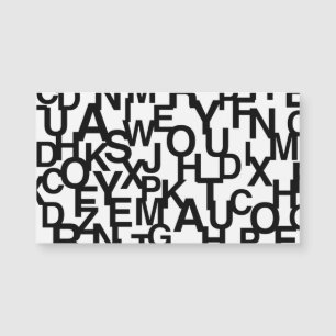 Patrón moderno, abstracto, confuso con letras