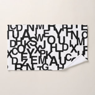 Patrón moderno, abstracto, confuso con letras