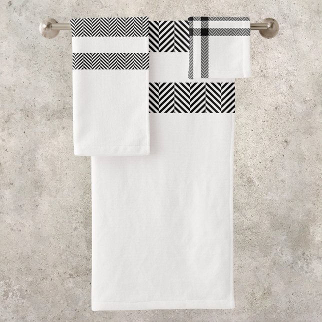 Patrón moderno blanco y negro chic (Subido por el creador)