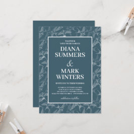 Patrón moderno con golondrinas. Invitación a la bo