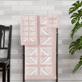 Patrón moderno de bandera británica rosa