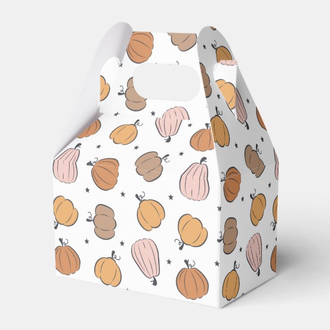 Patrón moderno de calabaza - Cajas favoritas (Front Side)