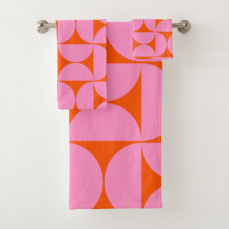 Patrón Moderno De Mediados Del Siglo, Preppy Rosa 