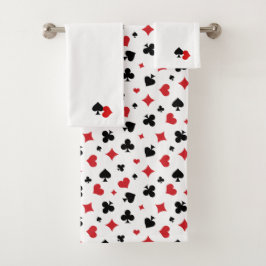 Patrón moderno de palos de cartas de juego