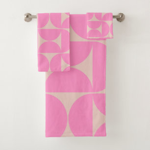 Patrón Moderno De Peach Y Pink Preppy De Mediados 
