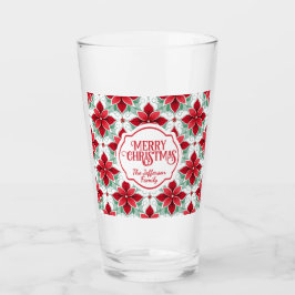 Patrón moderno de poinsettia navidad fondo blanco