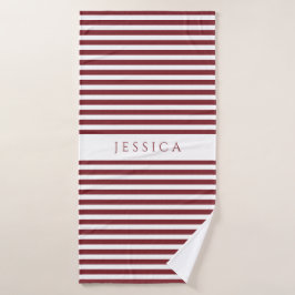 Patrón moderno de rayas de Borgoña