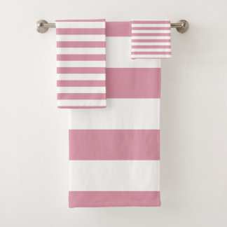 Patrón moderno de rayas rosadas y blancas