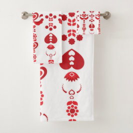 Patrón moderno de rosemaling navideño escandinavo