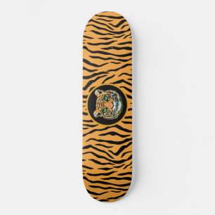 Patrón Moderno de Tigre Salvaje Skateboard