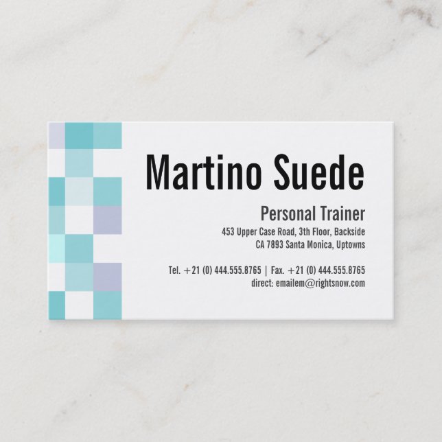 Patrón moderno frío Elegantes Tarjetas frescas (Anverso)