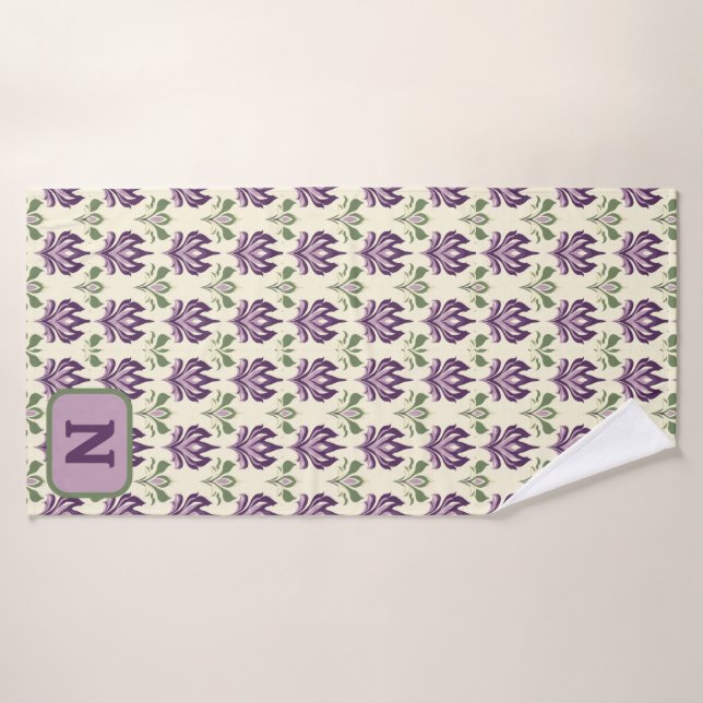 Patrón motif de Lily Ornamental (Toalla de baño)