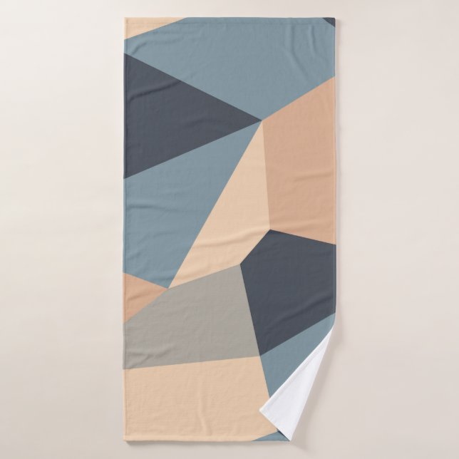 Patrón multicolor variado poligonal sin fisuras (Toalla de baño)