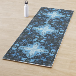 Patrón natural de la Cruz Azul Yoga Mat