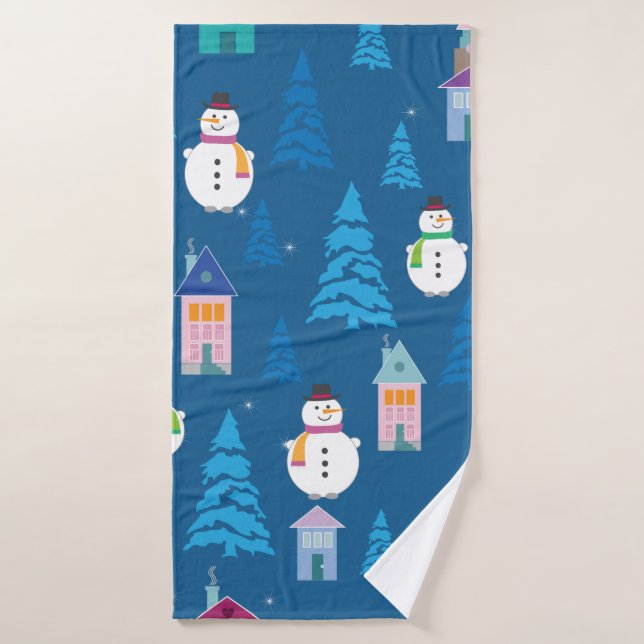 Patrón navideño (Toalla de baño)