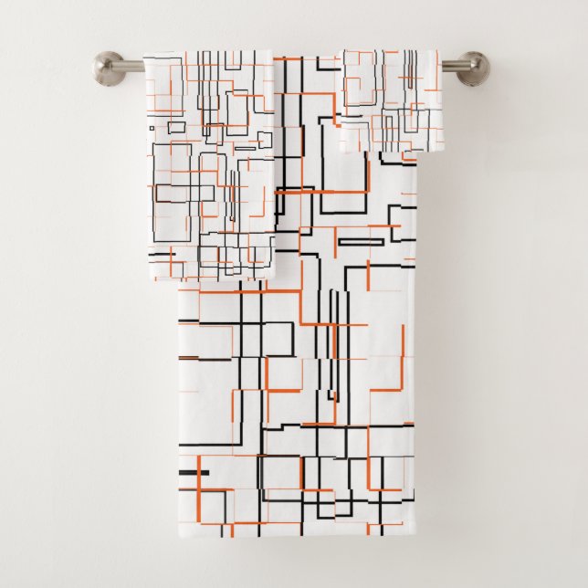 Patrón negro Naranja elegante (In situ)