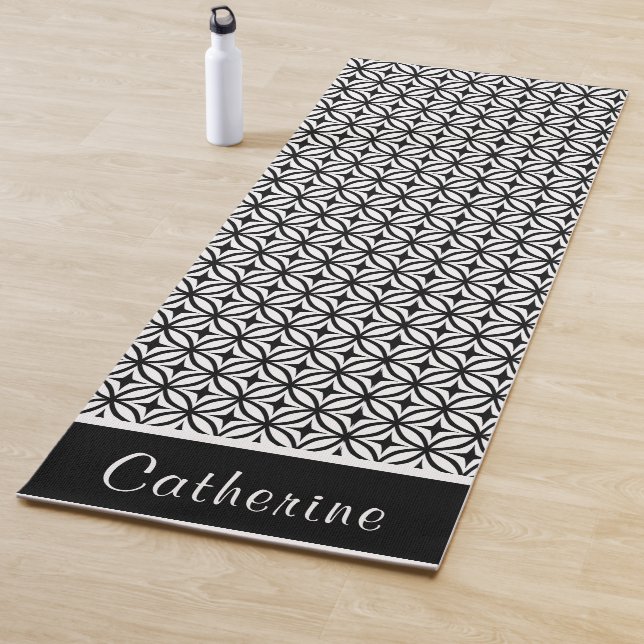 Patrón negro y blanco Ogeo Yoga Mat (In situ)