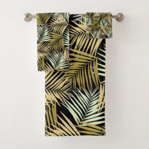 Patrón nocturno tropical retro #1 #palmas #decorac