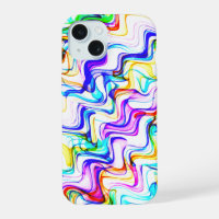 Patrón ondulado multicolor fresco en zig zag