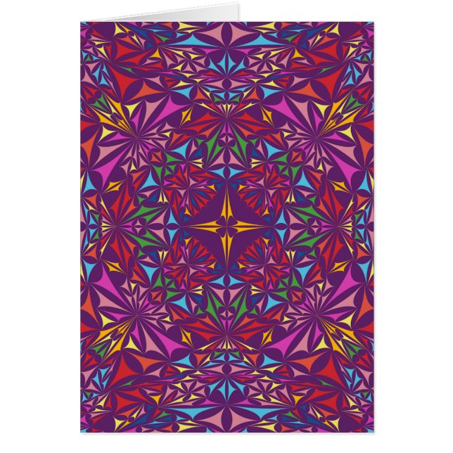 Patrón ornato de Kaleidoscopio Púrpura (Frente)