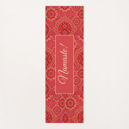 Patrón Oro Rojo ORIENTAL - Yoga Mat
