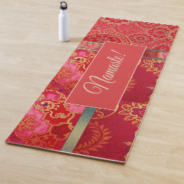 Patrón Oro Rojo ORIENTAL - Yoga Mat