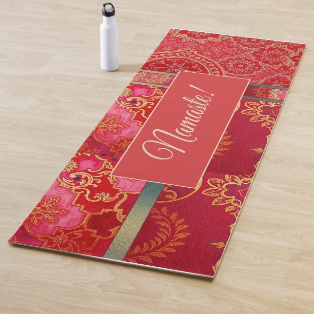 Patrón Oro Rojo ORIENTAL - Yoga Mat (In situ)