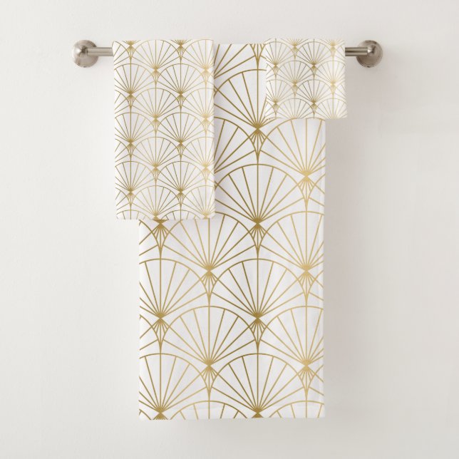 Patrón oro y blanco Art Deco 2 (In situ)