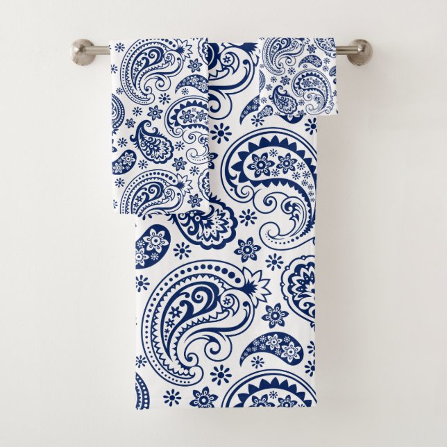 Patrón paisajista blanco y azul (In situ)