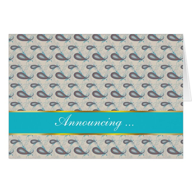 Patrón Paisley Champagne (Anverso (Horizontal))