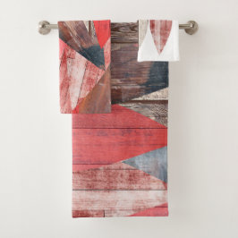 Patrón Pastel de Rock Rojo de Barnwood