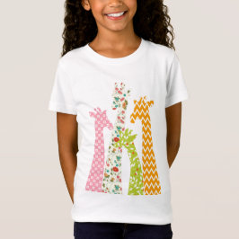 Patrón Pastel Girafes Chica Babydoll T Camisetas