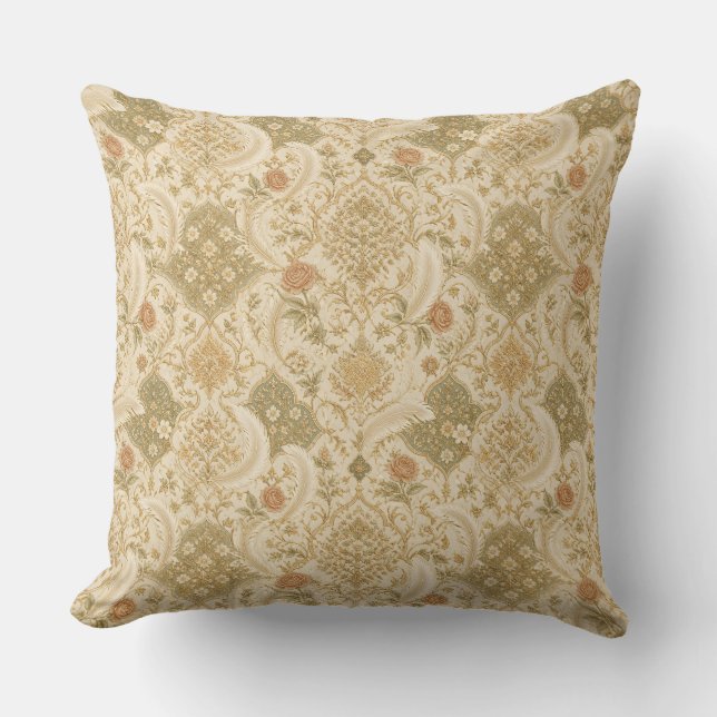Patrón Persa Elegante - Cojín Decorativo Boho Chic (Anverso)