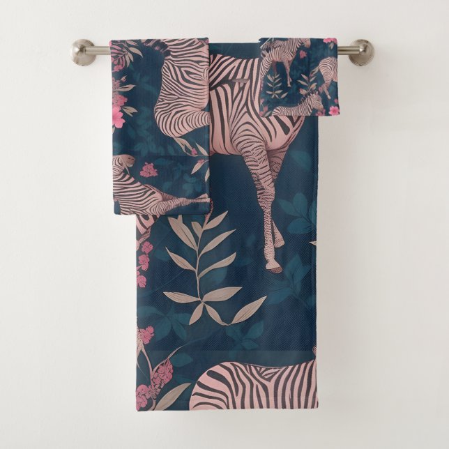 Patrón personalizado de color floral cebra (In situ)