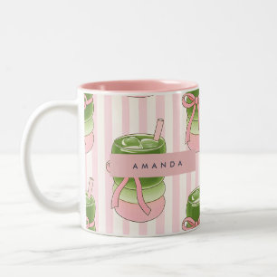 Patrón personalizado de tazas de pastel mate
