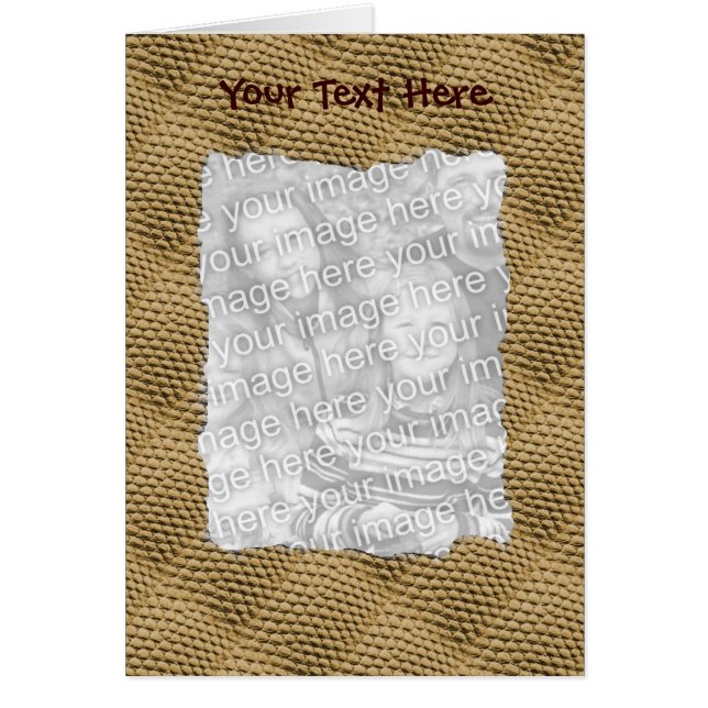 Patrón piel de serpiente Diseñar su tarjeta fotogr (Frente)