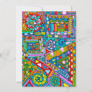 Patrón Pintado A Mano Y Digitalmente Art 53