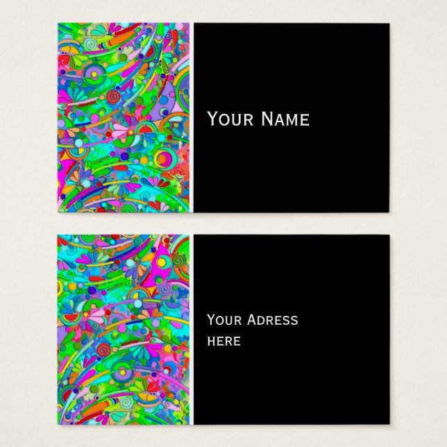 Patrón Pintado A Mano Y Digitalmente Artículo 18 (Anverso y reverso)