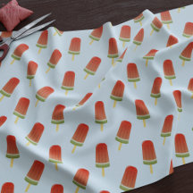 Patrón Popsicle de la sandía de verano Tela azul c